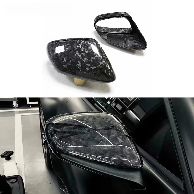 

2019-2023 911 992 Series Carbon Fiber Rearview Side Mirror Forged Slanted Design with Black Color New Condition 2 Pieces/Pair