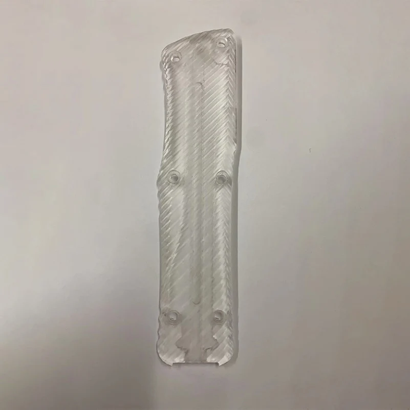 Imagem -04 - Material Acrílico Transparente Faca Handle Escala para Genuine Microtech Combate Troodon Grip Faça Você Mesmo Fazendo Acessórios Substituir Parte 1pc