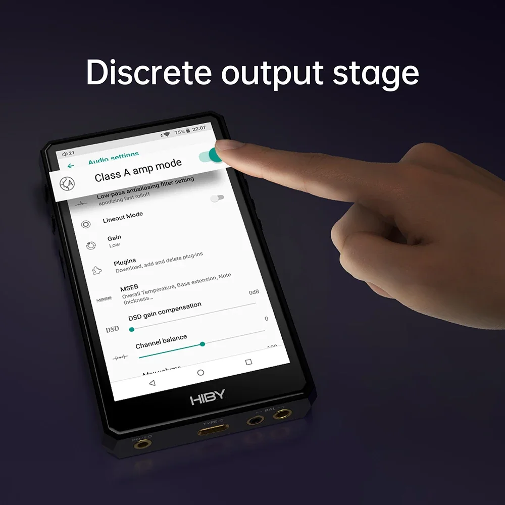 HiBy R5 II/ R5 GEN 2 Hi-Fi аудио музыкальный плеер MP3 USB ЦАП для наушников AMP Bluetooth WIFI MQA16x DSD256 ES9219C 768 кГц/32 бит 4500 мАч