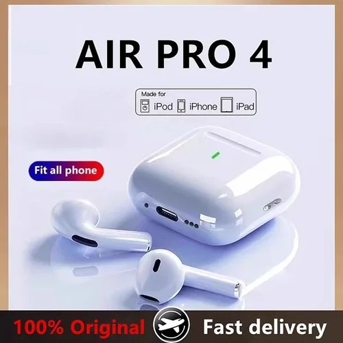 Imagen 2 del producto Para AirPods Pro4 pro Original tipo 4C auriculares inalámbricos Bluetooth auriculares internos Tws GamingSports auriculares Air Smartphones