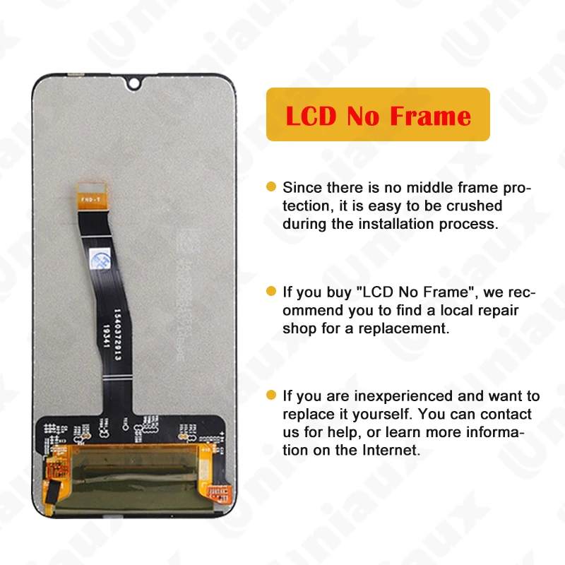 6.21\'\' Original For Huawei Honor 20 Lite HRY-LX1T LCD Display Touch Screen Digitizer Replacement For Honor 20 Lite Global LCD