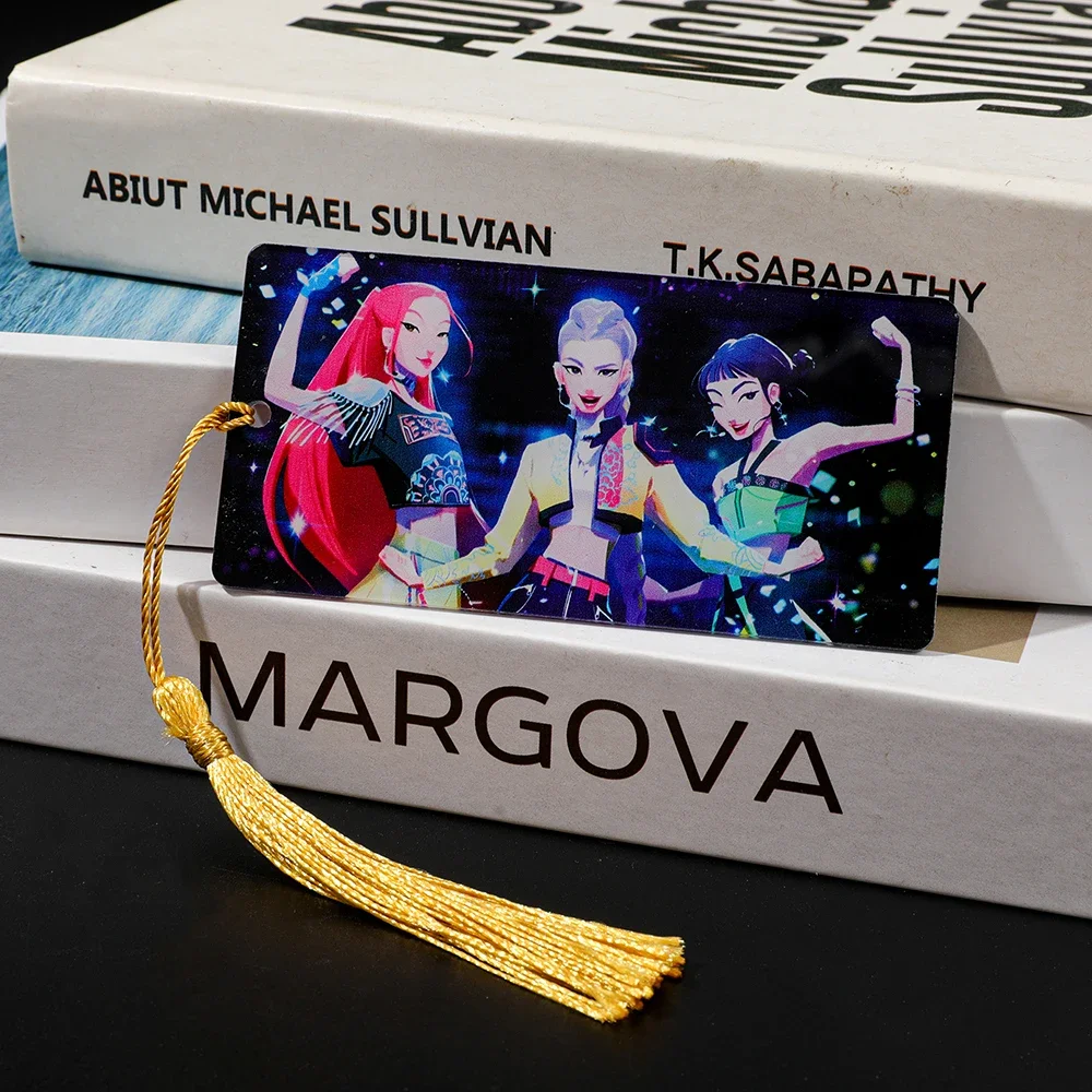 إشارات مرجعية كرتونية من Kpop Demon Hunters Huntrix أدوات مكتبية لطيفة لمحبي Kpop ومحبي الكتب، علامات صفحة اللوازم المدرسية #6