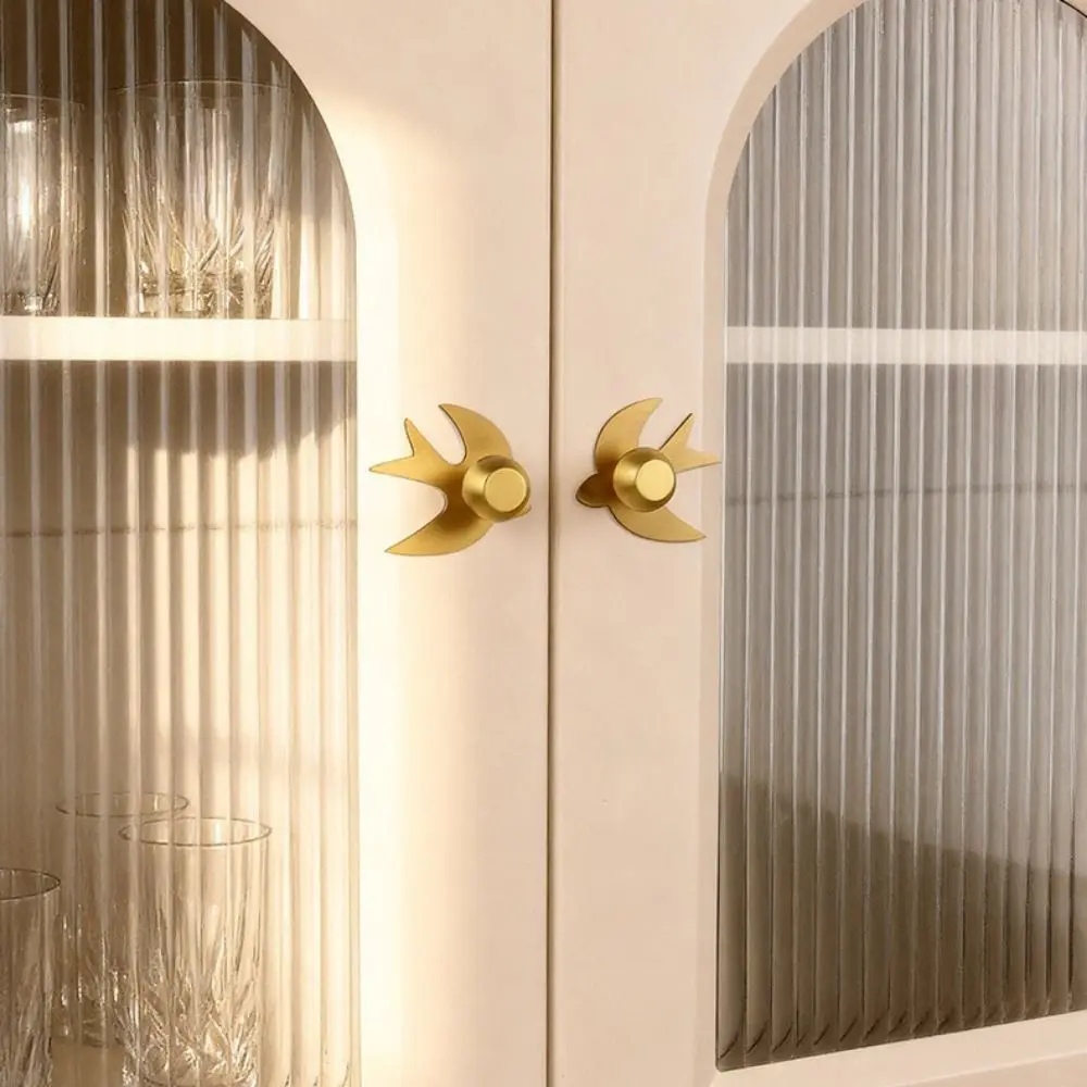Modern Brass Cabinet Pull with Backplate Minimalist Wardrobe Knob Gold Door Handle Wardrobe