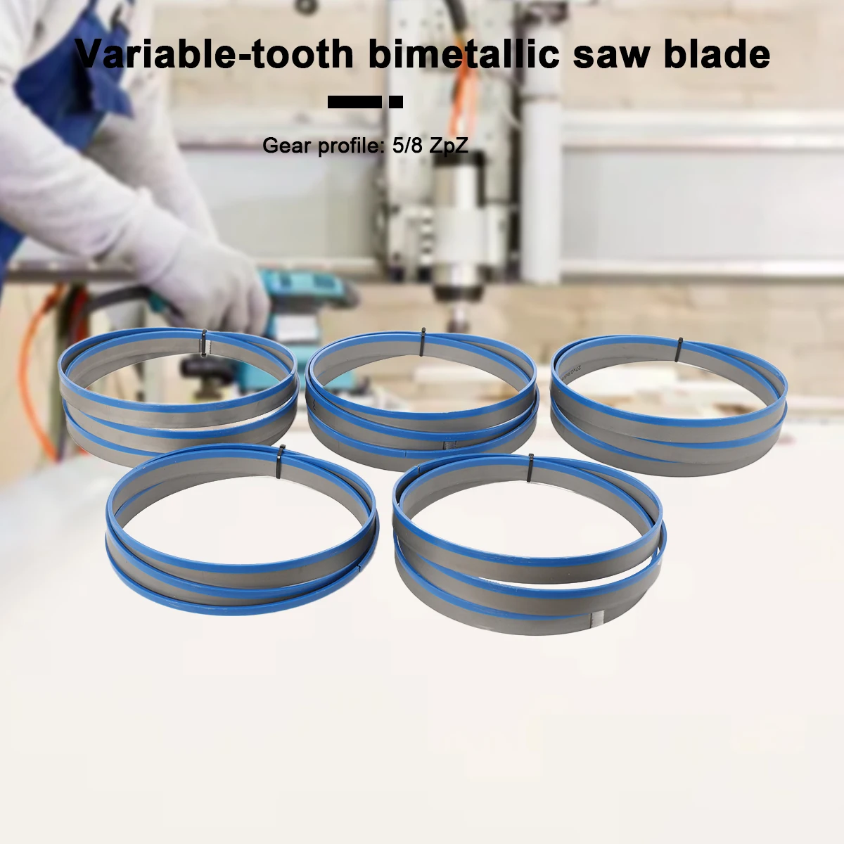 3/5 Stück M42 Bimetall-Metallschneidebandsägeblatt 2720*27*0,9 MM Bi-Metall Bandsägeblätter für Holzbearbeitung und Metallschneiden – Detail 4