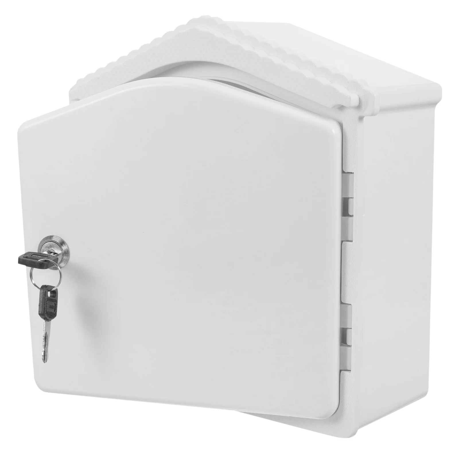 مجموعة واحدة من صندوق الحليب البلاستيكي المثبت على الحائط، علبة توصيل آمنة قابلة للقفل لتخزين حزمة البريد، خزانة حزمة صندوق الحليب على الحائط