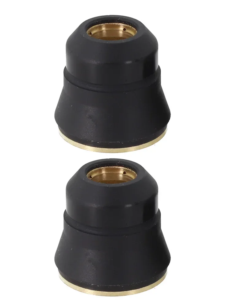 2pcs Plasma Cutter Shield Cap For Plasma 65 Torch TI-PC65 IPT-65 Plastic Copper Shield Covers Consumables Replacement Parts