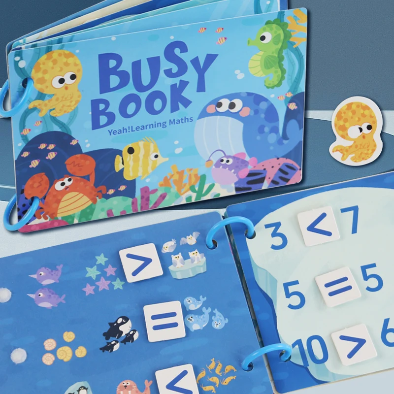 Libro Montessori Baby Occupato Il mio primo libro silenzioso Incolla Apprendimento precoce Educazione Ty Gioco di abbinamento giocattolo per bambini per bambini 2 3 anni