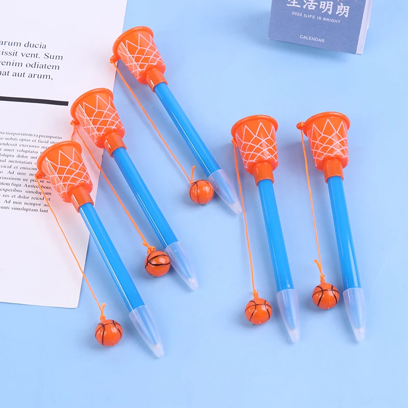 Basketball Hoop Pens Basketball Ballpoint Pen Oil-based Cartoon Creative Fun Pen Basketball Party Favors