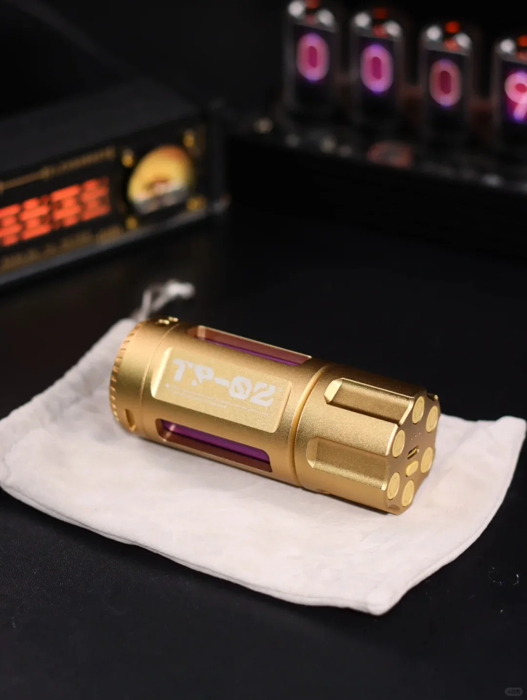 Trozk Revolver Mobile Power Bank 5000mah Golden Metal Bullet Clip Fast PD20W Charging Portable Battery Pack