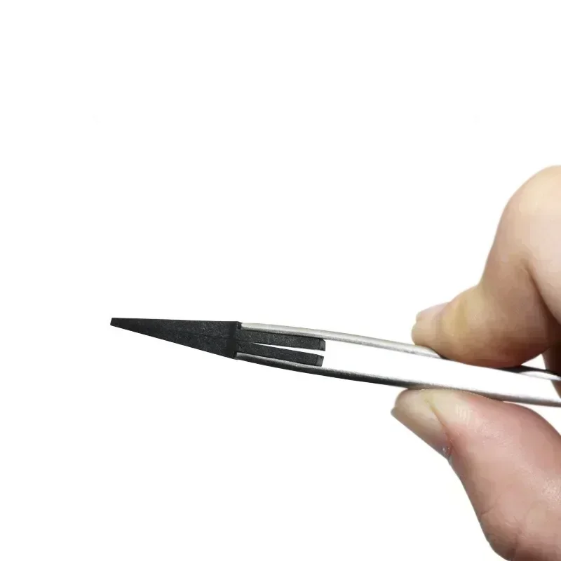 1-6 قطعة ساعة الأيدي تركيب العمل الملقط مستقيم الكوع مقبض الفولاذ الاستاتيكيه ملاقط بلاستيكية ESD-259 ESD-259A ESD-7A