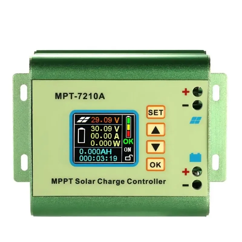 MPPT Solar Controller Voltmeter NC Boost Module 24V-72V Battery Charger Solar Panel Battery Regulator Charge Controller