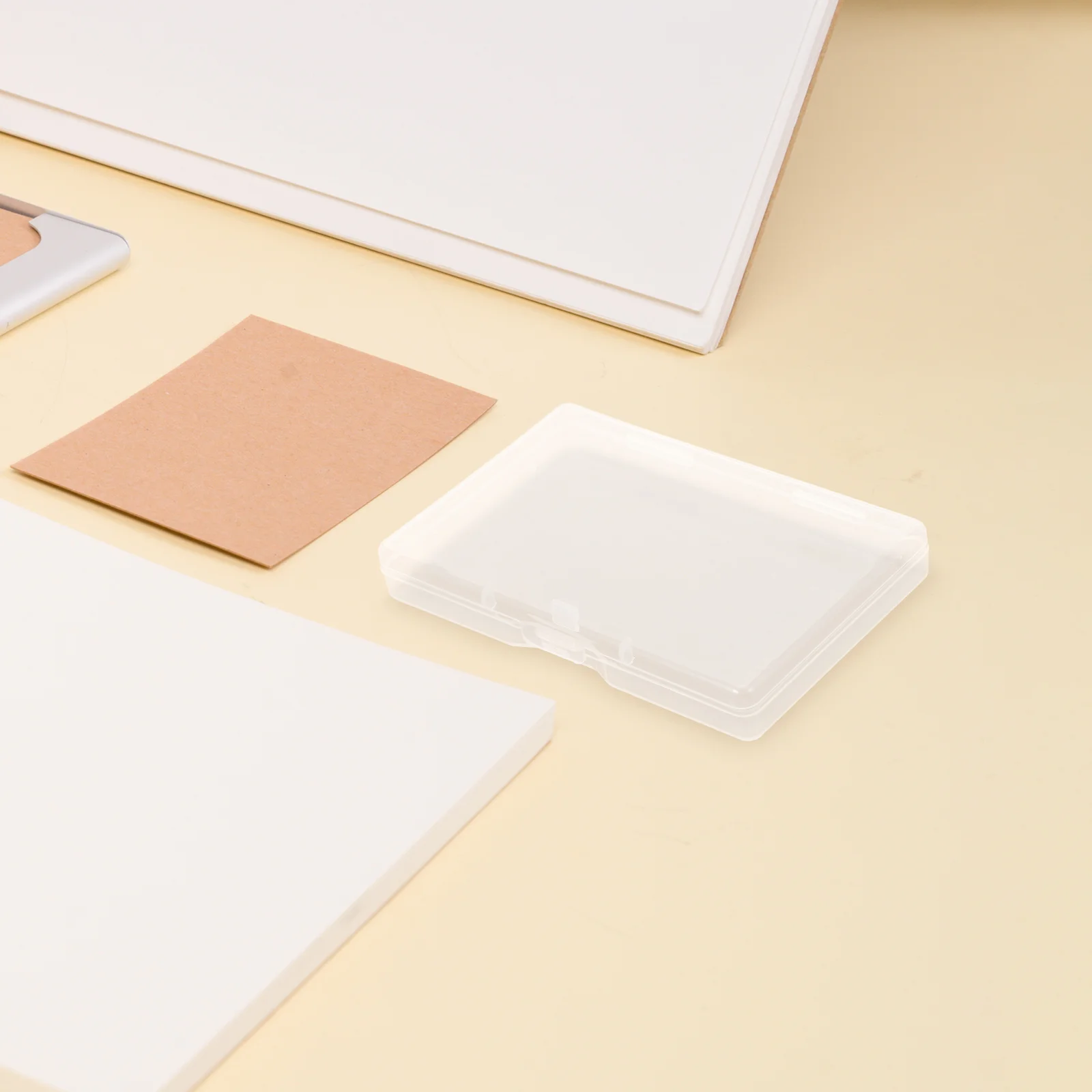 

8 Pcs Business Card Case Credit Holder Storage Boxes Clear Playing Display PP Stand Game Organizer Cards