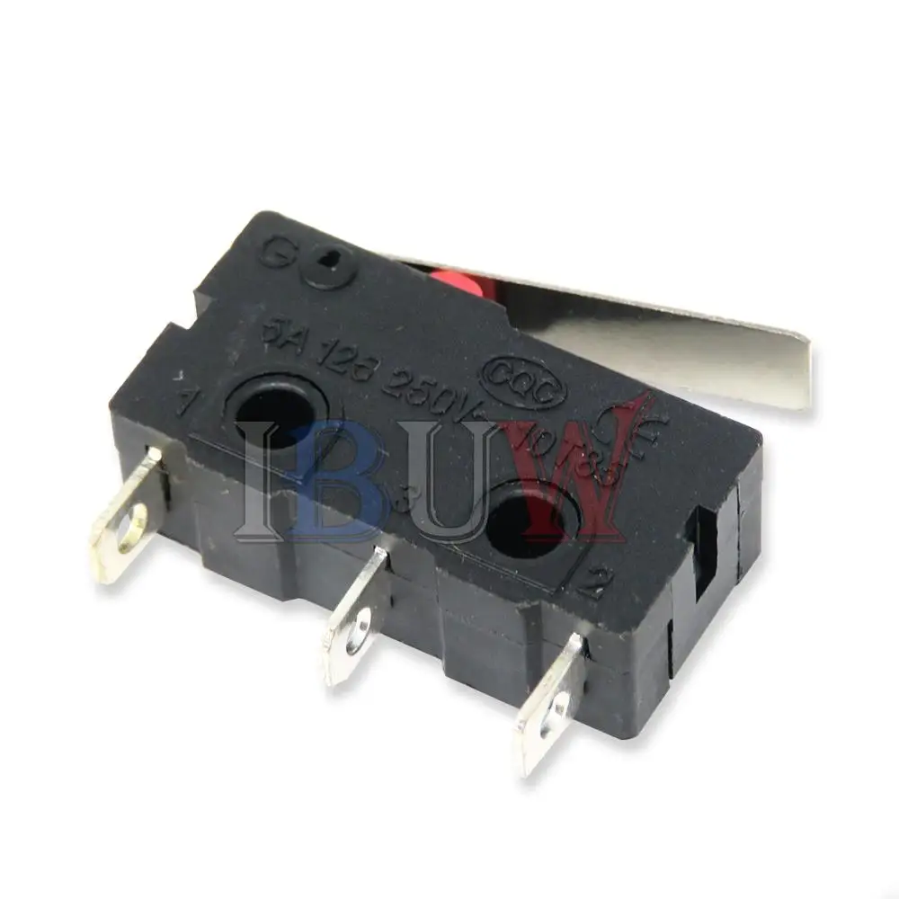 10PCS Micro Switch 3Pin NO/NC Mini Limit Switch 5A 250VAC KW11-3Z Roller Arc lever Snap Action Push Micro switches ibuw
