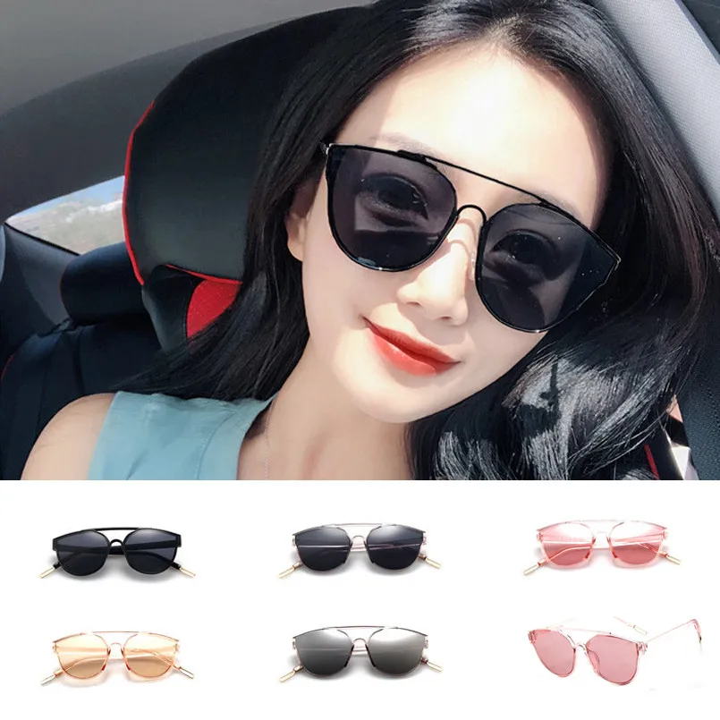 

FOENIXSONG Fashion Sunglasses Cat Eye Flat Top UV400 Eyeglasses Vintage Eyewear for Women Men Retro Sun Glasses