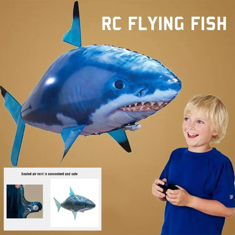 

Remote Control Shark Toys Air Swimming RC Drone Infrared Fly Balloons Clown Fish Toy Children Gifts Flying Drone Flying Balls