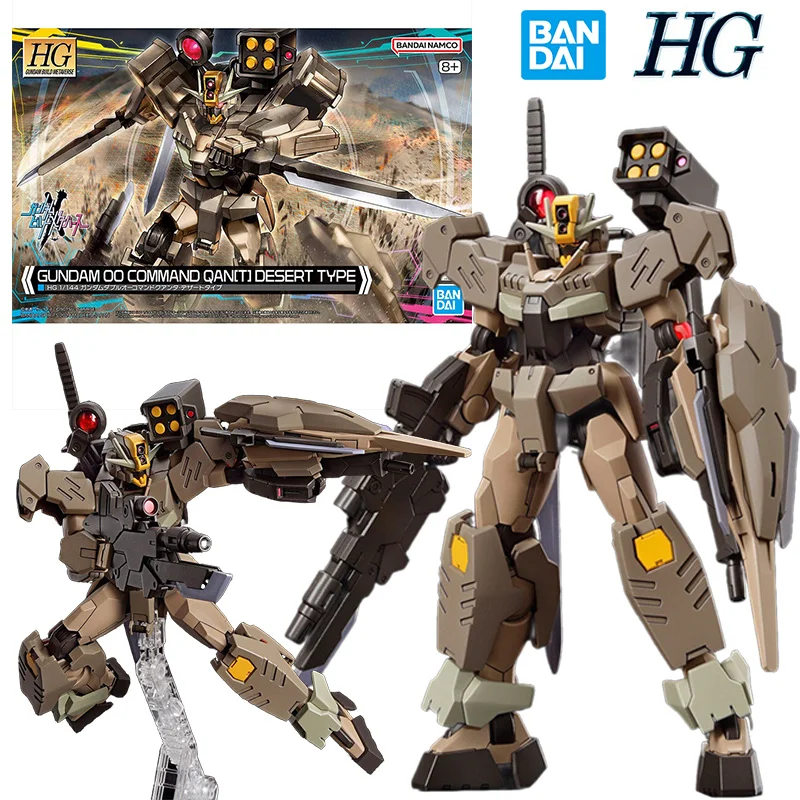 

Bandai HG 1/144 Gundam 00 Command Qan[T] Desert Type 14Cm Anime Original Action Figure Model Assemble Toy Gift Collection