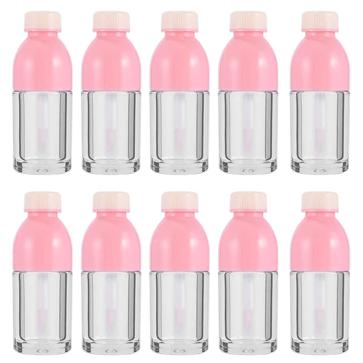 

10Pcs Empty Lip Gloss Bottles Small Transparent Portable Lip Gloss Tubes Durable Refillable Containers for Travel Gift