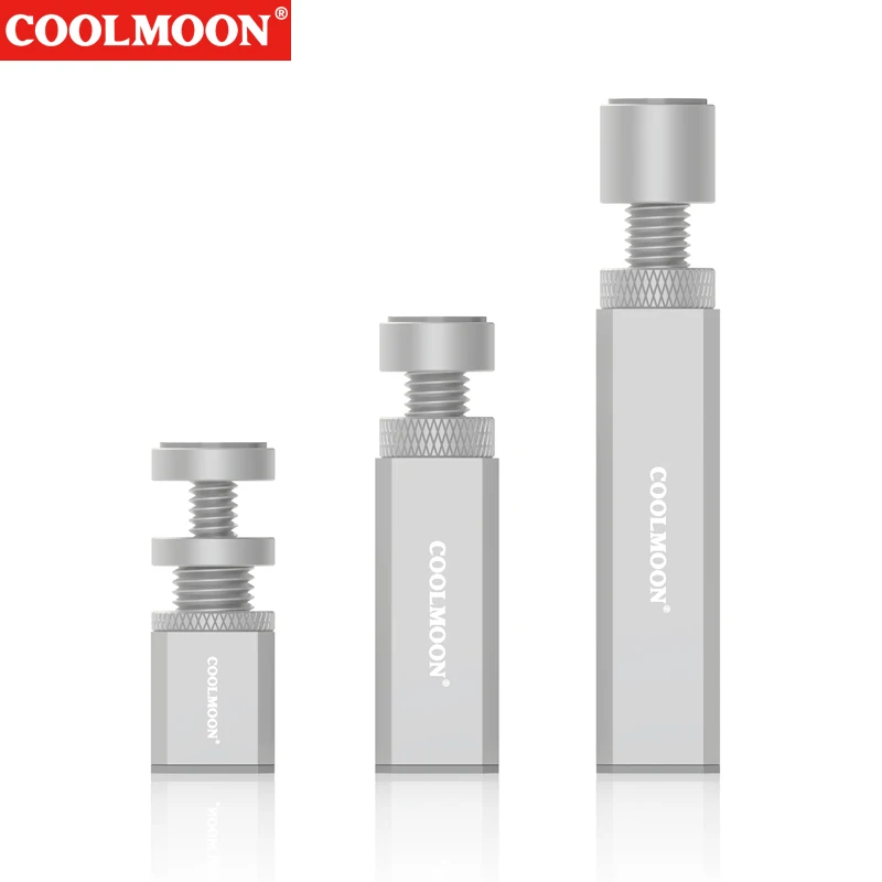 

Поддержка видеокарты COOLMOON, телескопический спиральный кронштейн для поддержки видеокарты, нескользящий алюминиевый сплав для шасси ATX/M-ATX/ITX