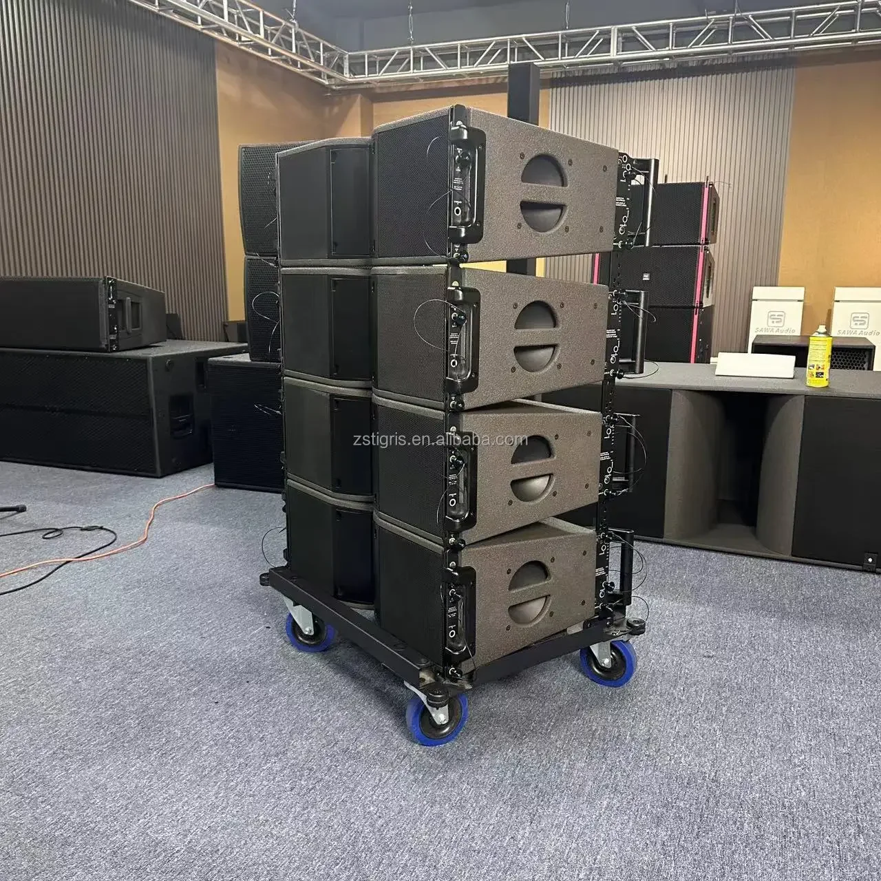 K208 doppelte 8-Zoll-Aktiv-Line-Array-Lautsprecher, professionelles Audio-Pa-Soundsystem für Musikveranstaltungen