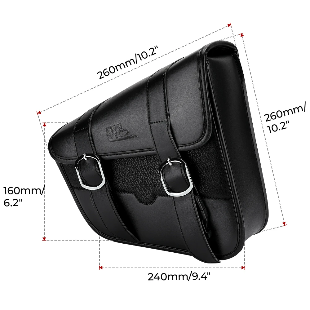 KEMIMOTO Motorcycle Saddlebag Swingarm Bag Waterproof Side Tool Storage Bag for Street 750 for Sportster Iron 883 1200 Side Bag