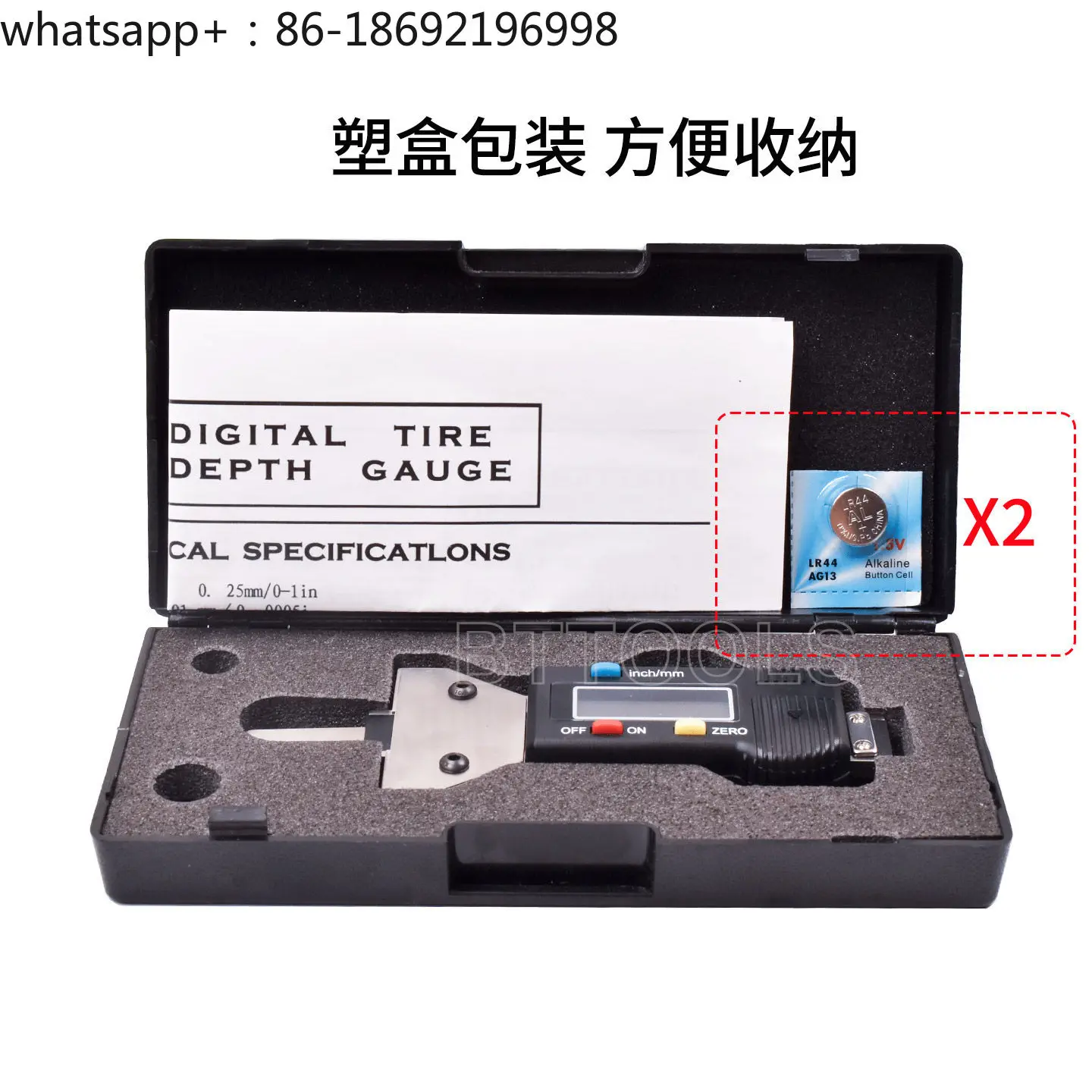 Car Caliper, Truck Tire Digital Display Depth Gauge, Tire Thread Depth Tester