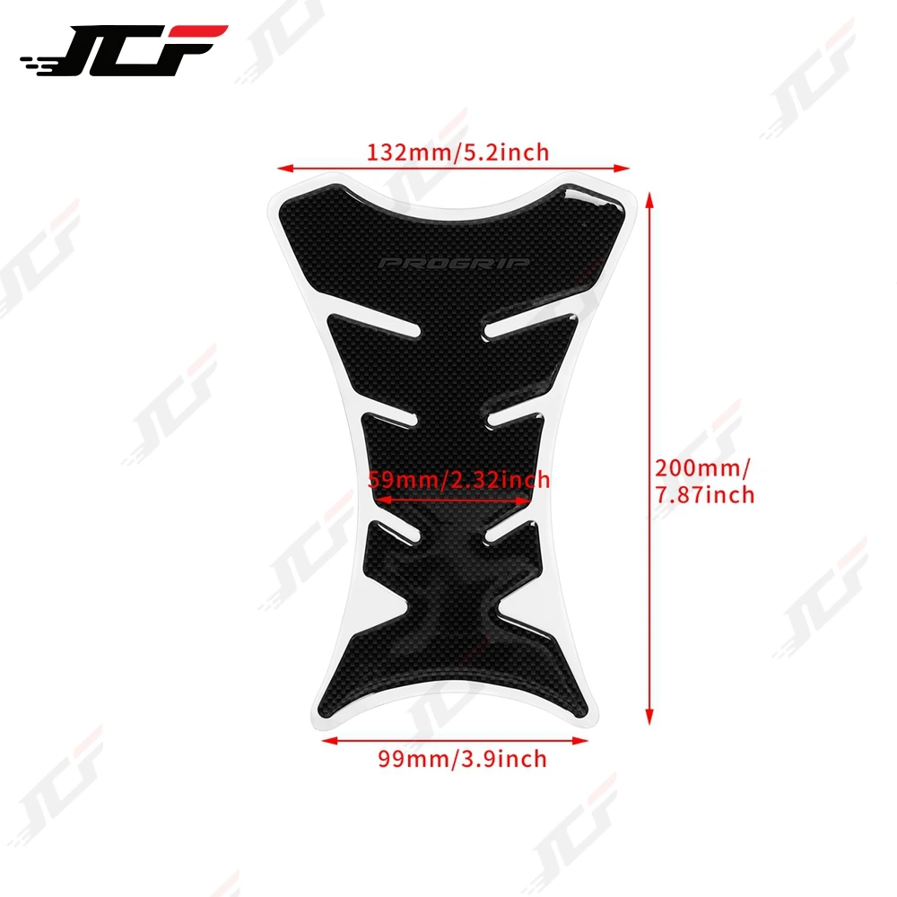 3D Motorcycle Carbon Fiber Tank Pad Tank Cap Protector Racing Sticker Universal for HONDA SUZUKI YAMAHA Kawasaki KTM Hayabus view 4