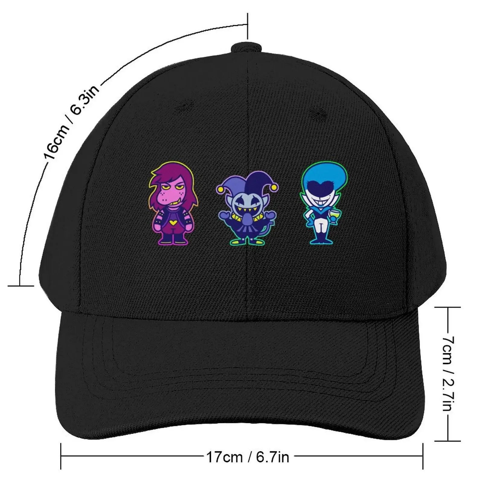 Deltarune set 3 Baseball Cap Trucker Cap cute For Women Men's