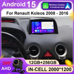 Android Auto For Renault Koleos 2008 - 2016 Auto Radio Stereo Multimidia Video Player GPS Navigation Carplay 2din DVD Head Unit