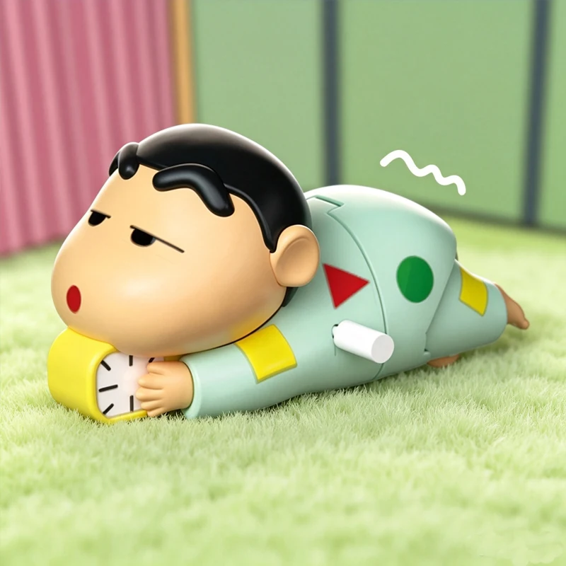 Kawaii Shinchan Clockwork Crawling Toy Funny Cartoon Desktop Ornament Stress Relief Toy Gift For Home Boys Girls Students Couple view 3