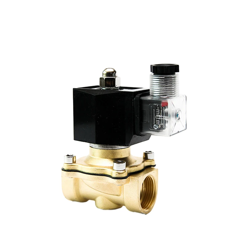 DN10 Brass Waterproof Solenoid Valve IP65 Normally Closed 3/8