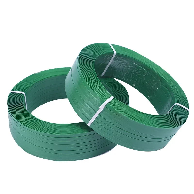 Green PET Plastic Steel Packing Belt Slate Furniture Heavy Industrial Logistics Transportation Carton Packing Weaving Rope Belt