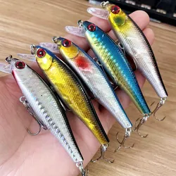 1Pcs Floating Minnow Fishing Lure Wobblers 8.5cm 9.2g Artificial Plastic Hard Bait Bass Pike Crankbait Fishing Tackle