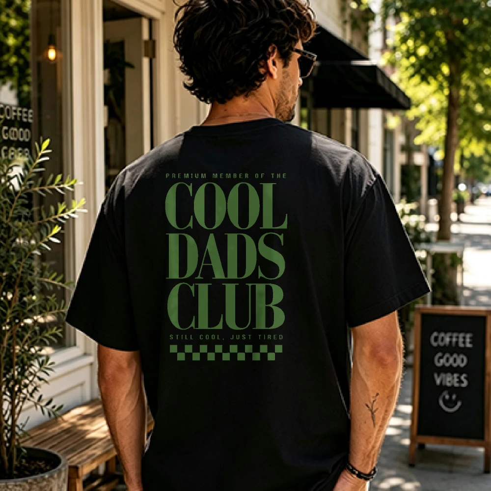 Summer Clothing Ideas Men - Cool Dads Club T-Shirt Father's Day
