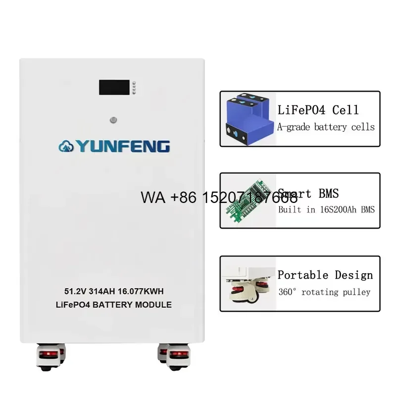 Wmwmnu for Stock 51.2V 200Ah Lithium Ion Battery 10Kwh 15Kwh Smart Solar Energy Storage Wall Power Bank Ess Solution Home Use