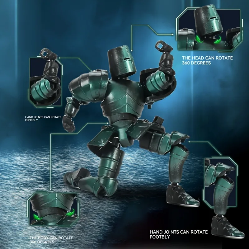 ของเล่นประกอบร่างนักรบ แบบสร้างสรรค์ รูปแบบคู่ ข้อต่อหลายจุด ขยับได้ ของเล่นประกอบร่าง ของตกแต่ง ของขวัญ ขายส่ง