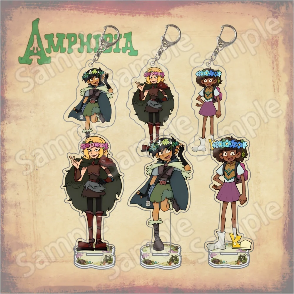 Anime Amphibia Marcy / Sasha / Anne 6cm 15cm Acrylic Stand keychain Character Collectible Merch Fans Gift