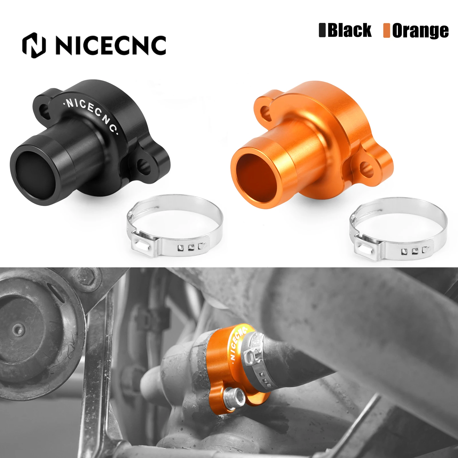 

For KTM 690 DUKE/DUKE R/Enduro/Enduro R/SMC/SMCR 08-25 NICECNC Thermostat Housing Cover Husqvarna 701 Enduro GasGas 700 SM/ES