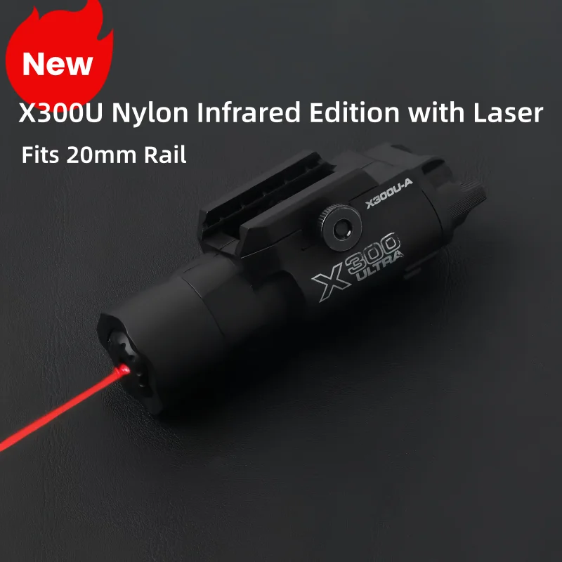 

ГОРЯЧИЙ фонарик X300U-A X400 Многофункциональный тактический фонарь подходит для рельса 20 мм для игрушечных страйкбольных пистолетов Охота CS Матчи и военных игр