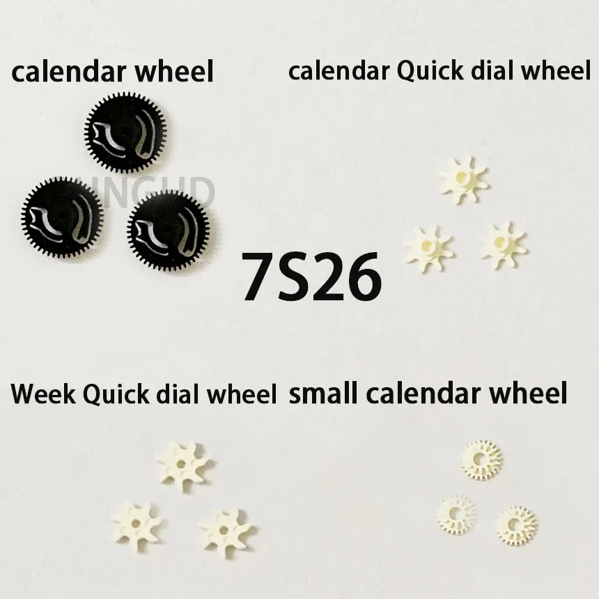 

Watch accessories suitable for Seiko 7S26 movement calendar wheel calendar small over wheel week fast dial wheel calendar fast d