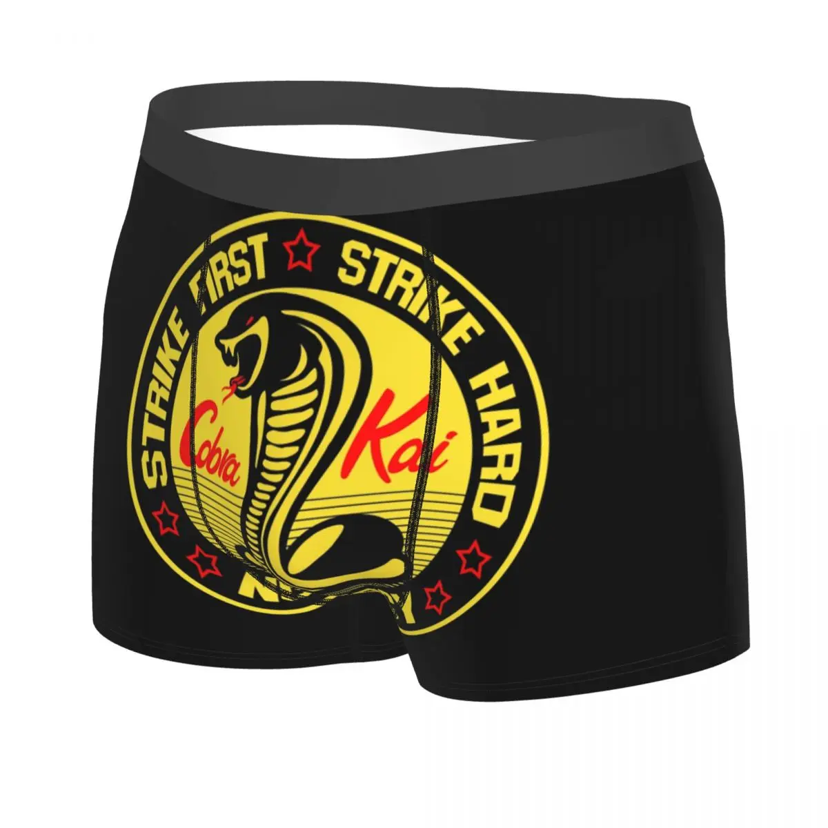 Custom Cobra Kai Underwear Men Stretch The Karate Kid Movie Boxer Briefs