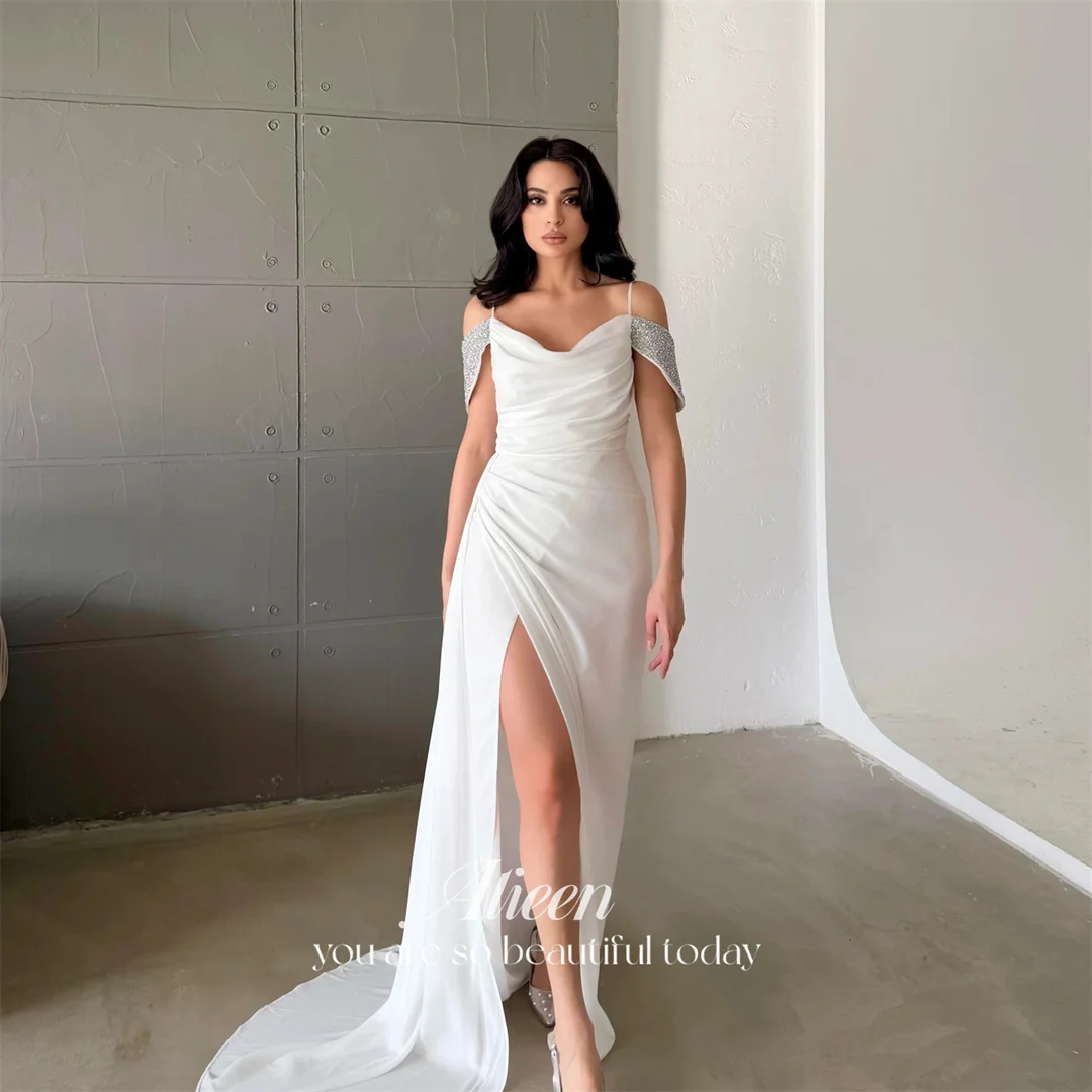

Aileen Crepe Off The Shoulder Burgundy Mermaid Evening Dress 2026 Prom Dress Wedding Party Women Customized Robes de Soirée