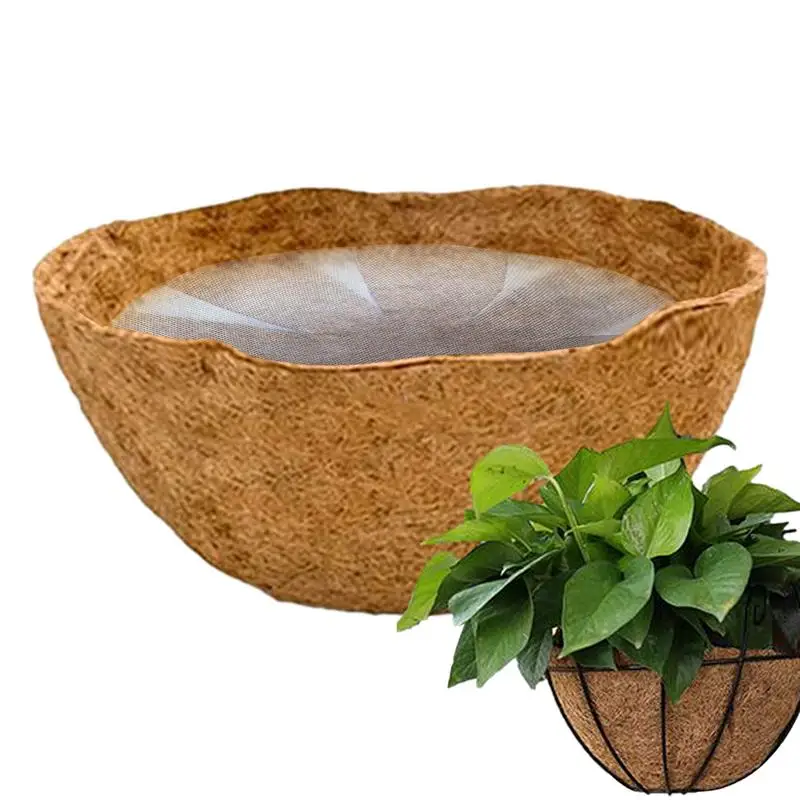 

Coconut Liner Flowerpot Cushion Liner Coir Base Thick Natural And Durable Pot Mat Coco Liner For Balcony Home Garden And Flower