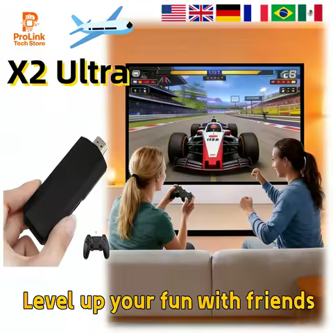 X2 Ultra Retro Game Console Stick 4K HDMI - Wireless Controller TV Gaming System, Play PSP PS1 N64 Games, Plug &amp; Play, Gift Read