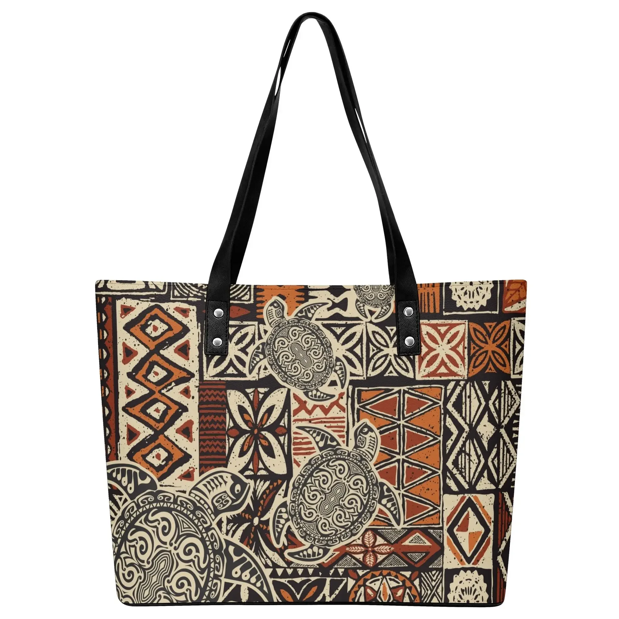 

Hawaiian Turtle Design Handbag Polynesian Women'S Shoulder Bag Fashion Large Capacity Travel Storage Bag Custom Women'S Bag
