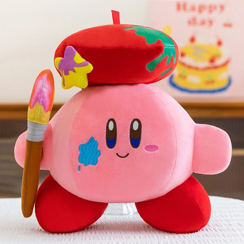 Large size New The Artist Kirby Plush Toy Cute Stuffed Doll Cartoon  Prize Big Hug Pillow Gift for Kids Birthday Room Decoration view 2