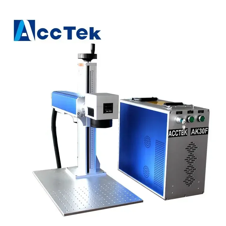 

Desktop Portable UV Fiber Marking Machines Metal Engraving Machines With Raycus Max JPT Source Automatic