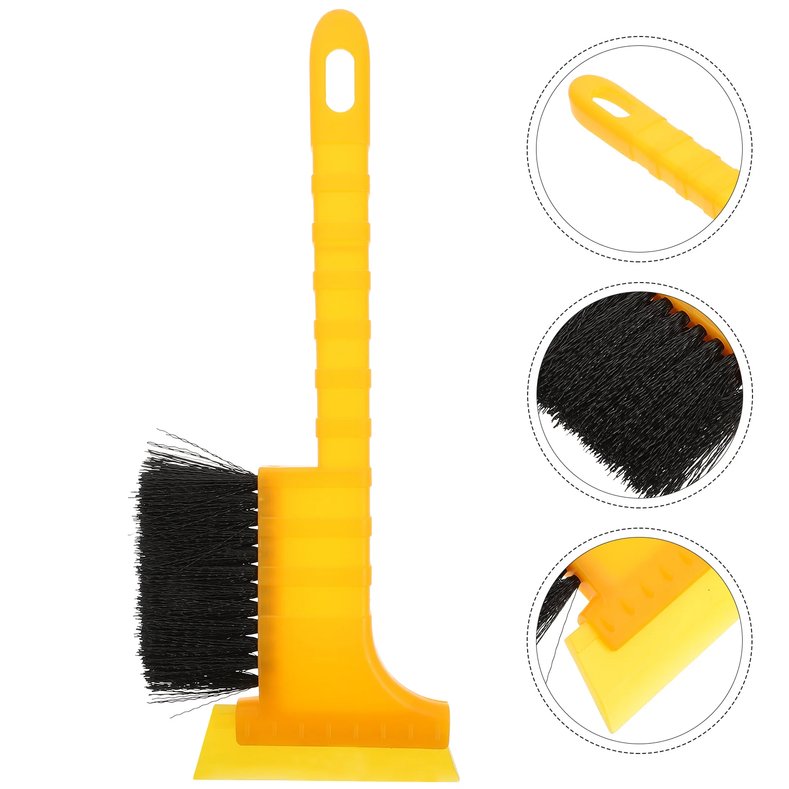 Brosse à neige et glace pour voiture, démontage polyvalent automobile, pelle en plastique ABS jaune pour pare-brise