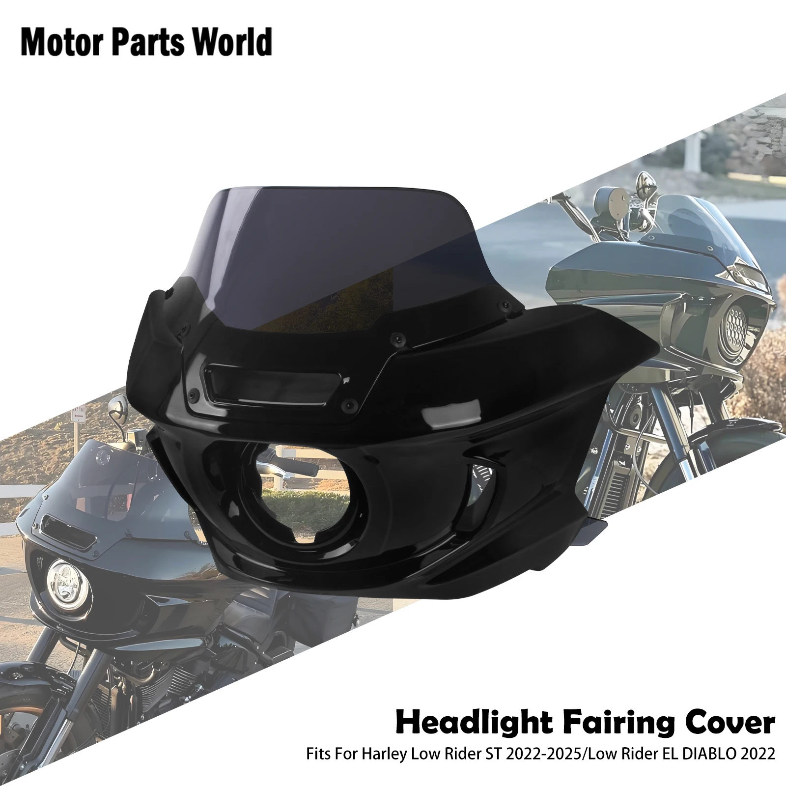 

Крышка обтекателя фар мотоцикла, передняя маска, крепление для головного света для Harley Softail 2018-up Low Rider ST EL DIABLO 2022