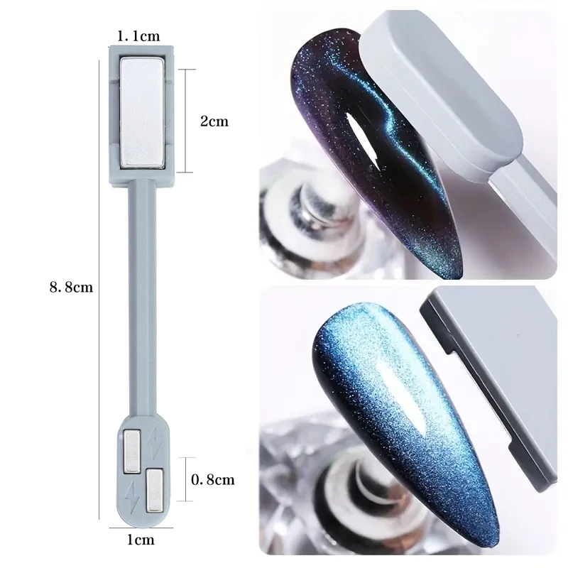 1PCS Double-Headed Magnetic Cat Eye Gel Nail Polish Stick for Nail Gel Polish Strong & Easy to Use Nail Art  Magnetic Pen Tools