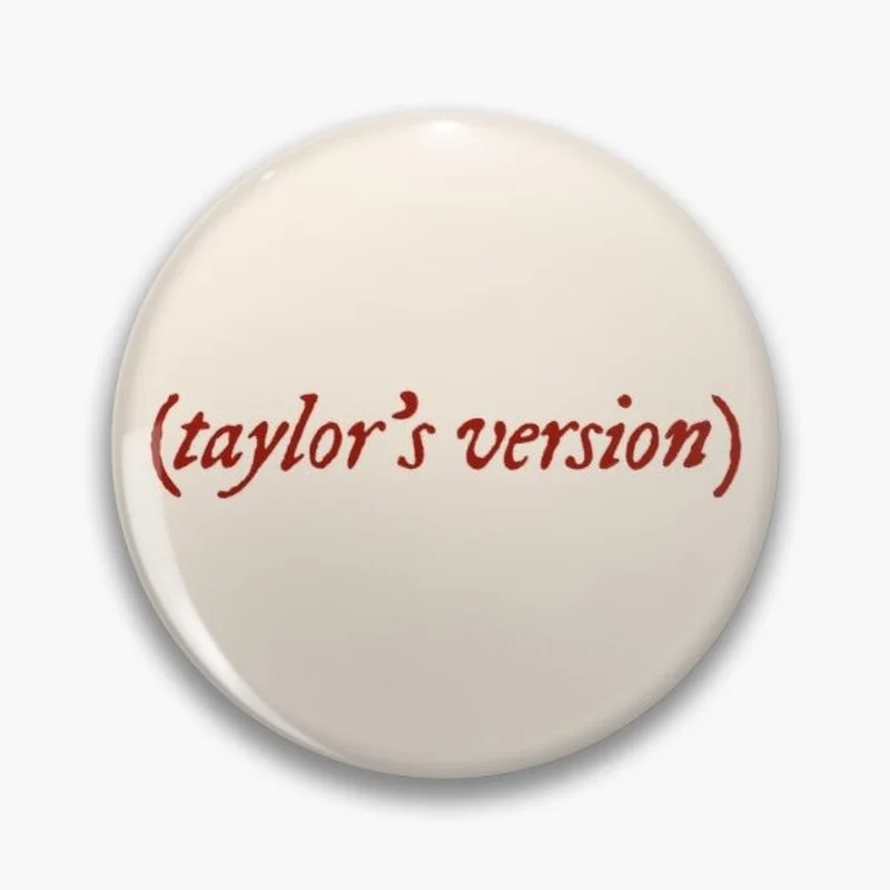 Taylors Version Red Customizable Soft Button Pin Hat Cute Fashion Decor Lover Gift Cartoon Creative Collar Clothes Brooch Women